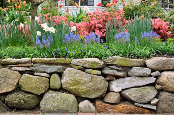 Stone Wall Hardscaping in Sandy